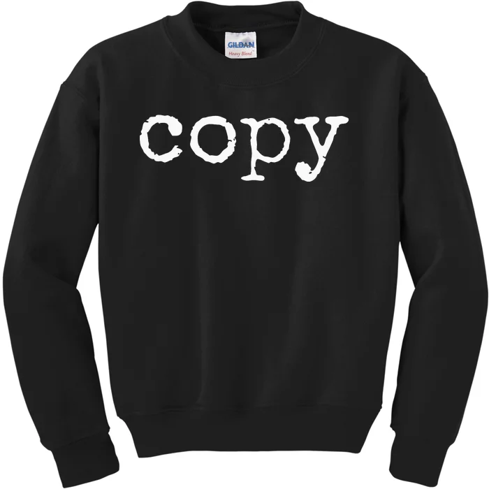 Matching Copy Paste ctrl + c Mother's Father's Day Kids Sweatshirt