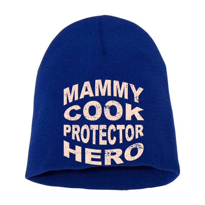 Mammy Cook Protector Hero Mom Profession Superhero Chef Gift Short Acrylic Beanie