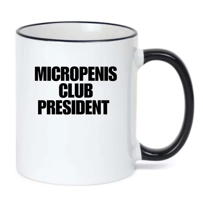 Micropenis Club President Funny Meme Sarcastic Stupid Cringe Black Color Changing Mug