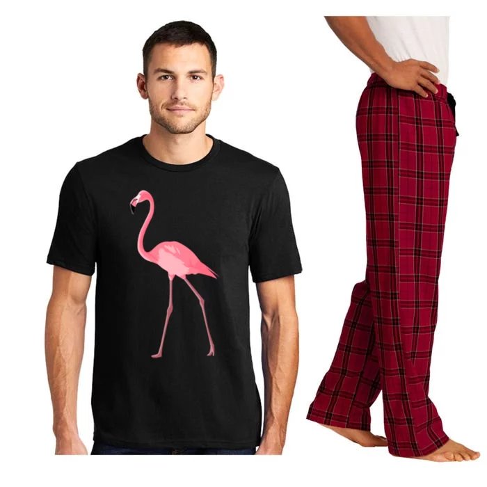 Merry Christmas Pink Santa Flamingo Cute Gift Pajama Set