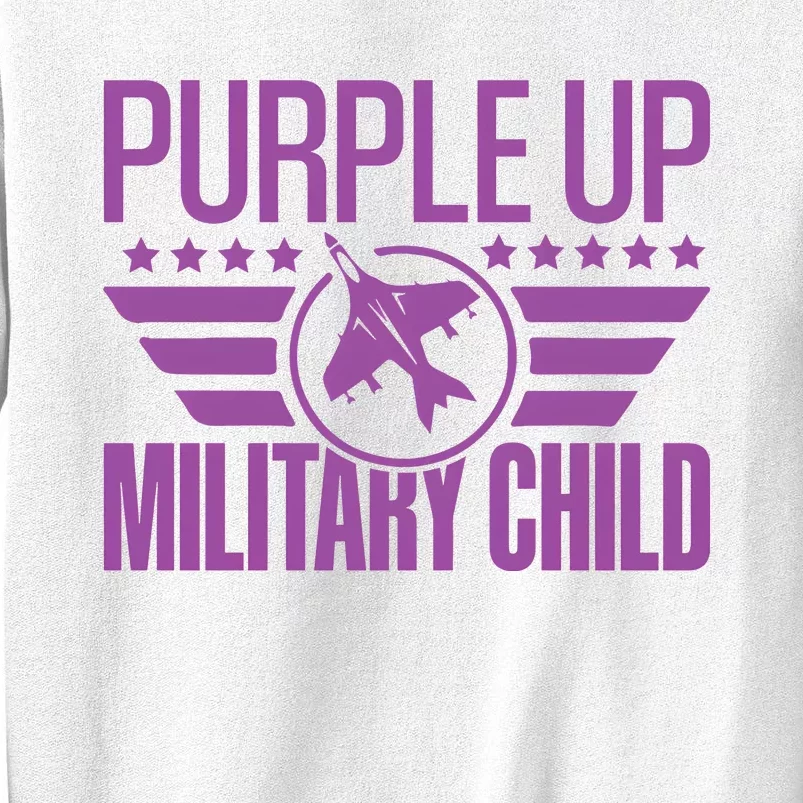 Military Child Purple Up Sweatshirt