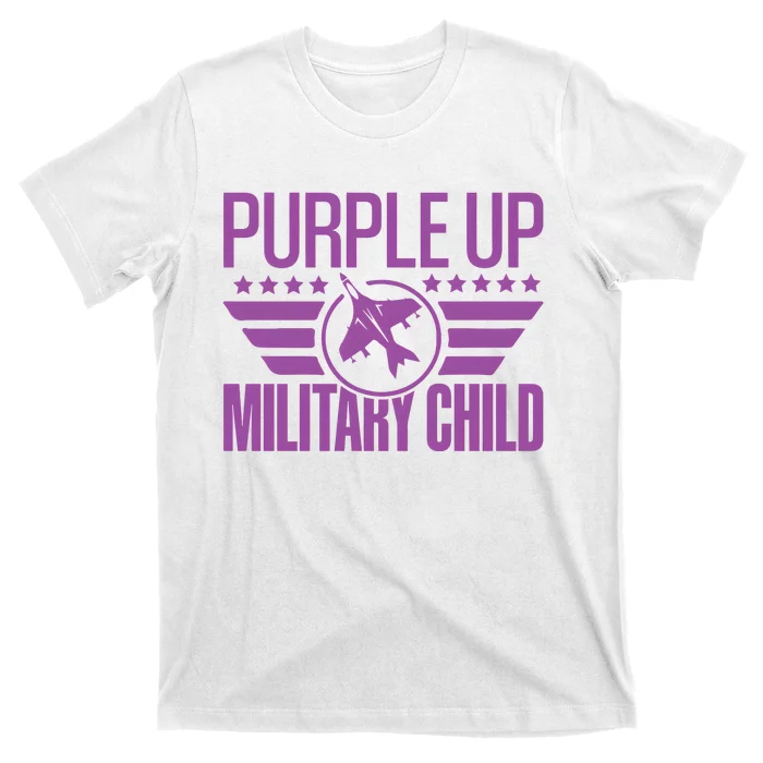 Military Child Purple Up T-Shirt