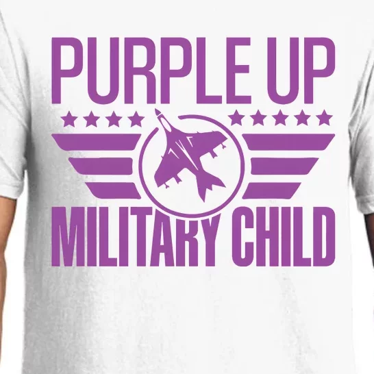 Military Child Purple Up Pajama Set