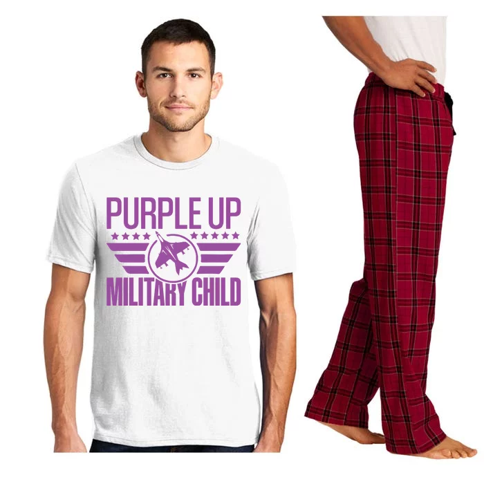 Military Child Purple Up Pajama Set