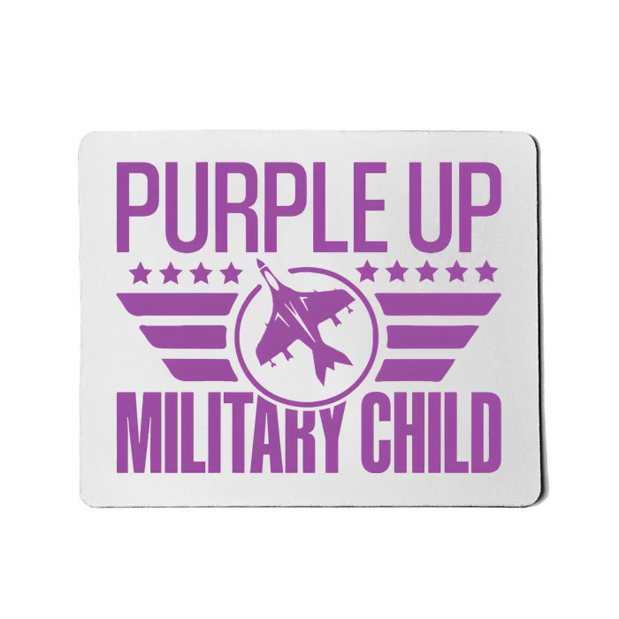 Military Child Purple Up Mousepad