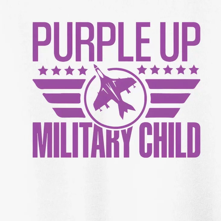 Military Child Purple Up Toddler T-Shirt