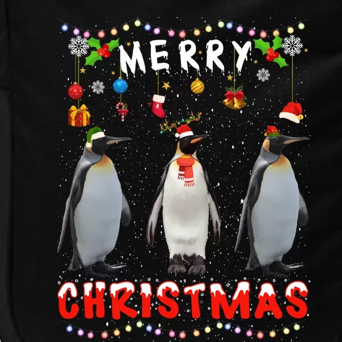 Merry Christmas Penguin Xmas Funny Animals Pajama Funny Gift Impact Tech Backpack