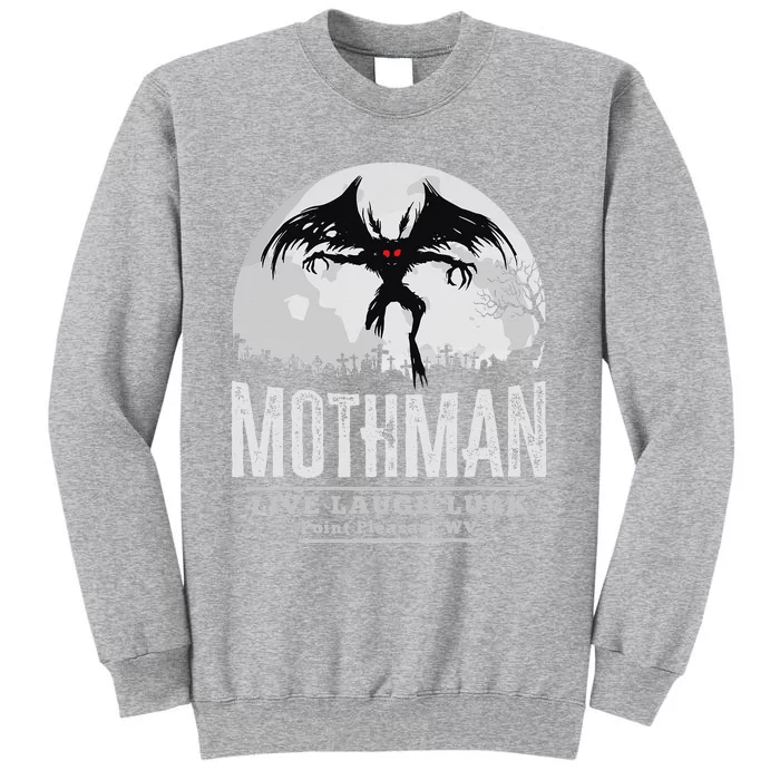 Mothman Cryptid Point Pleasant cryptozoology Halloween Tall Sweatshirt