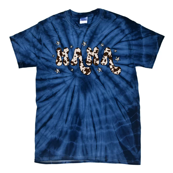 Mama Cow Print Mom Mother's Day Tie-Dye T-Shirt