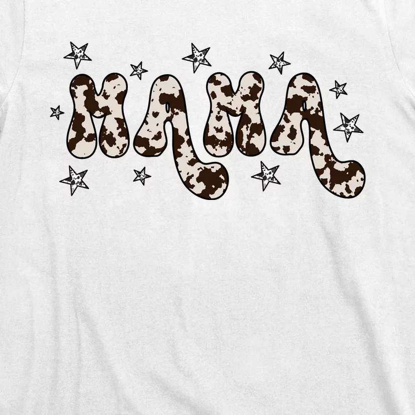 Mama Cow Print Mom Mother's Day T-Shirt