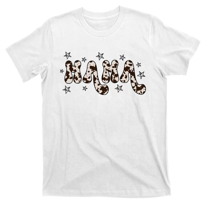 Mama Cow Print Mom Mother's Day T-Shirt