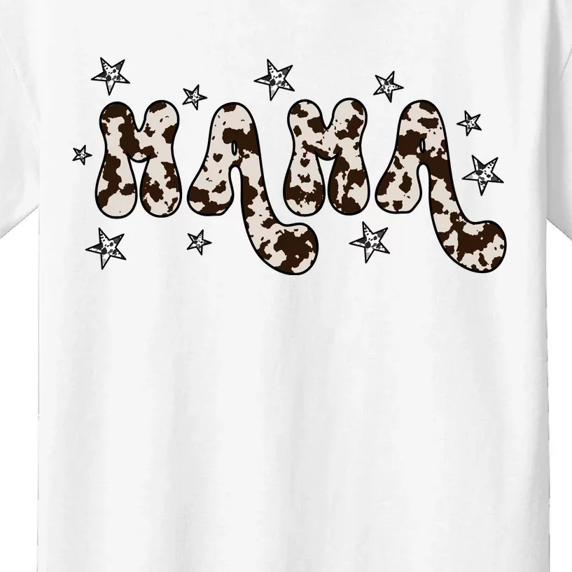 Mama Cow Print Mom Mother's Day Kids T-Shirt