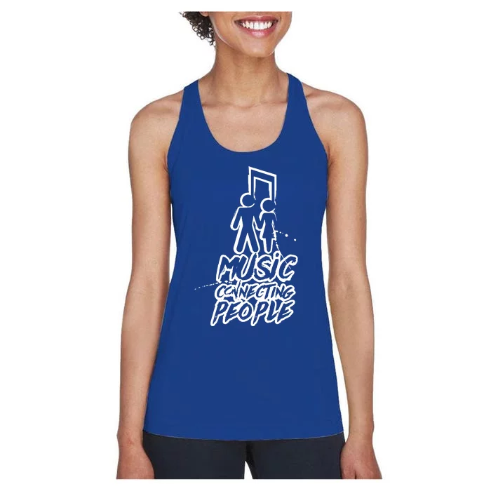 Music Connecting People Women's Racerback Tank