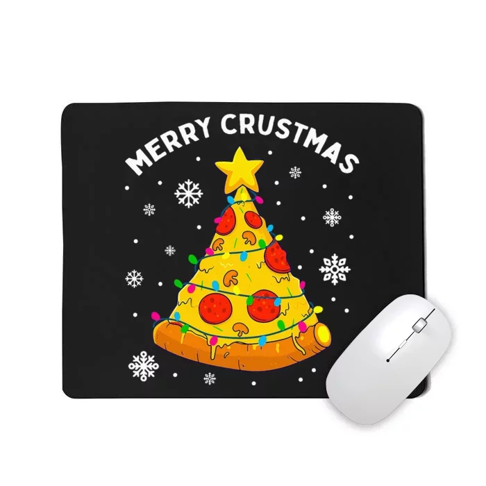 Merry Crustmas Pizza Christmas Tree Xmas Gifts Mousepad