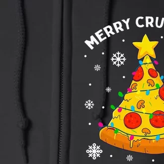 Merry Crustmas Pizza Christmas Tree Xmas Gifts Full Zip Hoodie