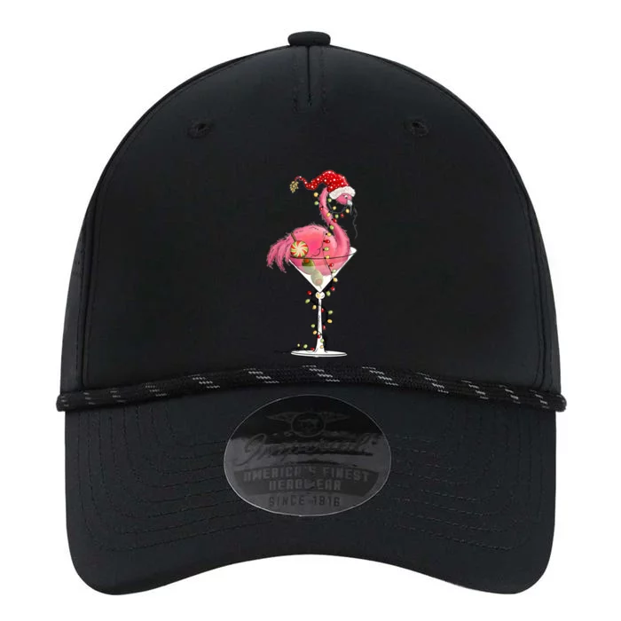 Merry Christmas Pink Flamingo Wine Ing Lights Xmas Tree Funny Gift Performance The Dyno Cap