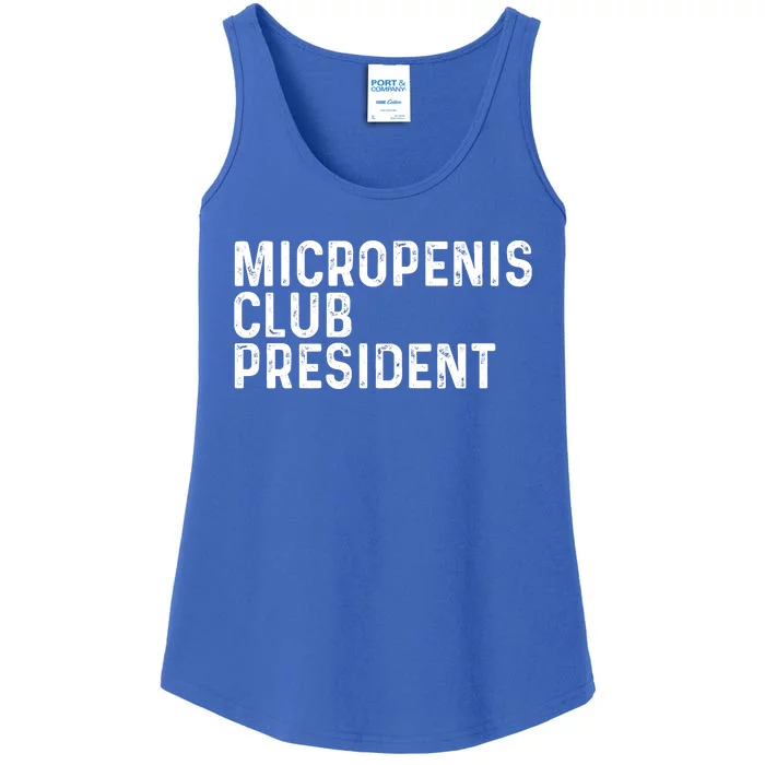 Micropenis Club President Funny Meme Sarcastic Stupid Cringe Ladies Essential Tank