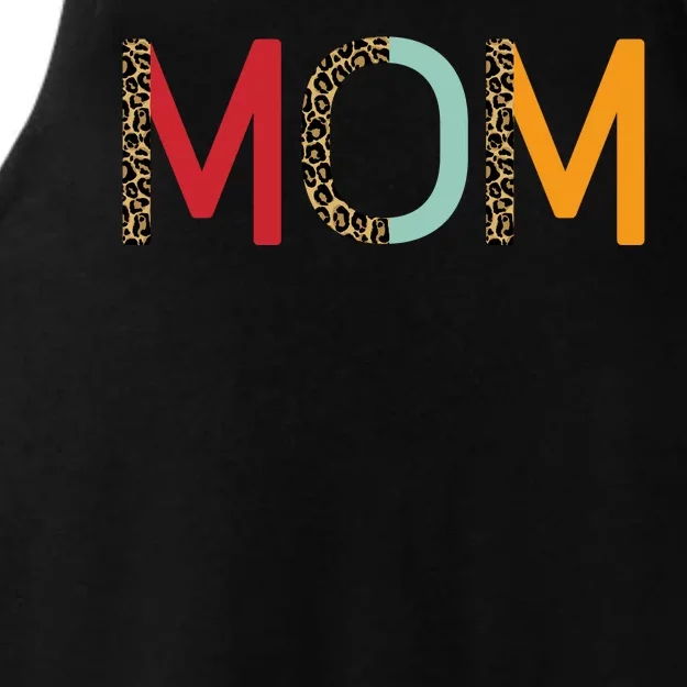 Mom Cheetah Print Cute Gift Ladies Tri-Blend Wicking Tank