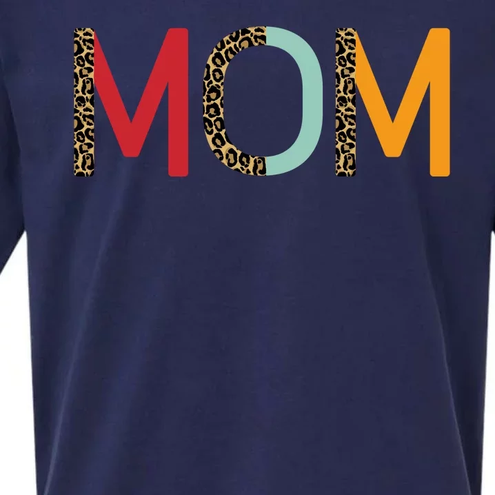 Mom Cheetah Print Cute Gift Sueded Cloud Jersey T-Shirt