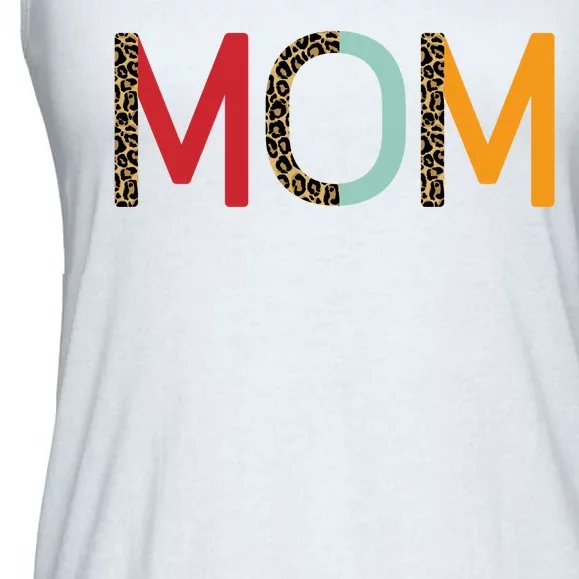 Mom Cheetah Print Cute Gift Ladies Essential Flowy Tank