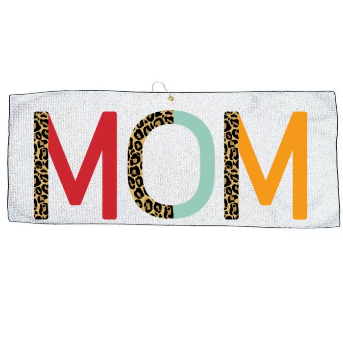 Mom Cheetah Print Cute Gift Large Microfiber Waffle Golf Towel