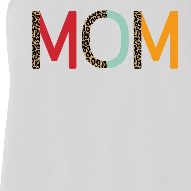 Mom Cheetah Print Cute Gift Women's Racerback Tank