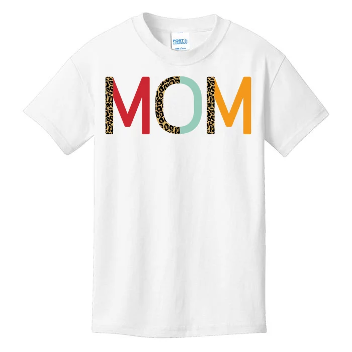 Mom Cheetah Print Cute Gift Kids T-Shirt