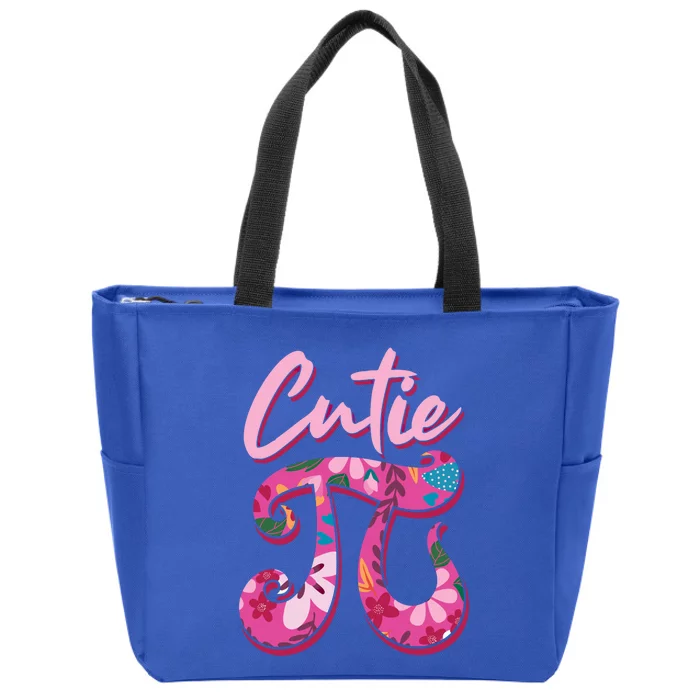 Mathematician Cutie Pi Math Pi Symbol Pi Day Gift Zip Tote Bag