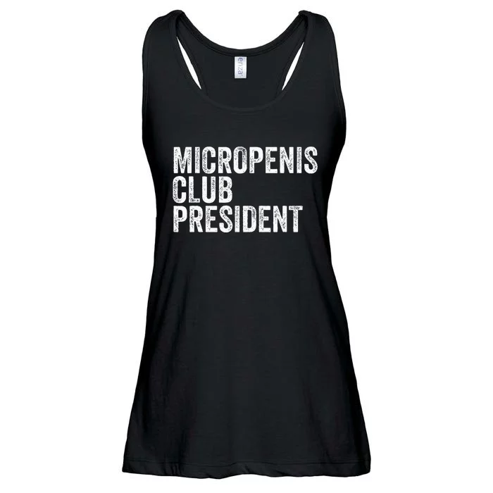 Micropenis Club President Funny Meme Sarcastic Stupid Cringe Ladies Essential Flowy Tank