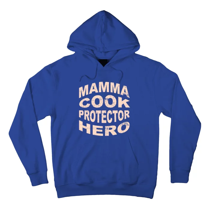 Mamma Cook Protector Hero Mom Profession Superhero Chef Gift Hoodie