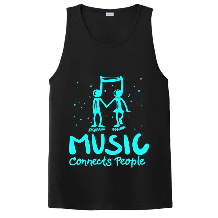 Music Connects People Performance Tank