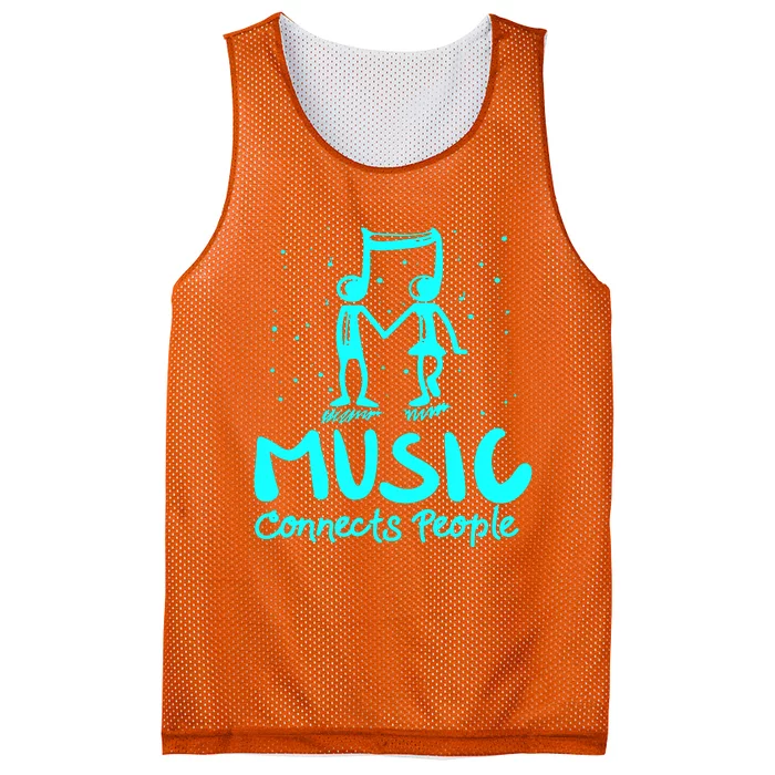 Music Connects People Mesh Reversible Basketball Jersey Tank