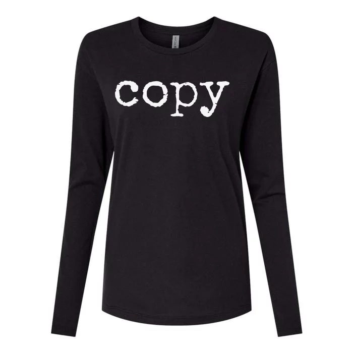 Matching Copy Paste Ctrl + C Mothers Fathers Day Womens Cotton Relaxed Long Sleeve T-Shirt