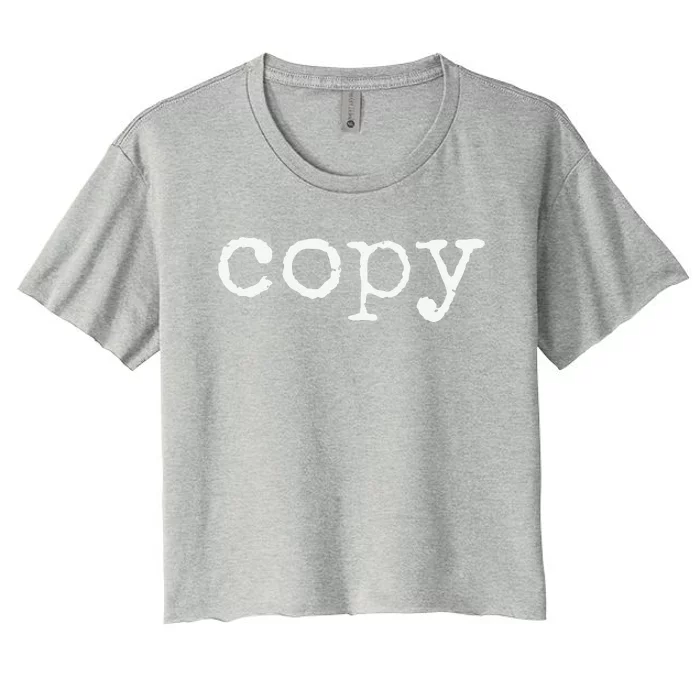 Matching Copy Paste Ctrl + C Mothers Fathers Day Women's Crop Top Tee