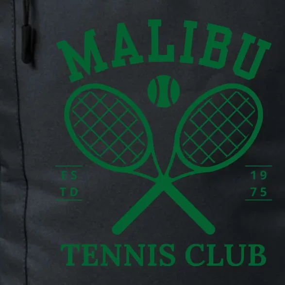 Malibu California Preppy Tennis Club Green Daily Commute Backpack