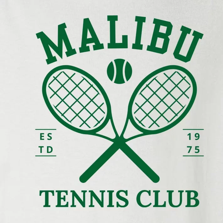 Malibu California Preppy Tennis Club Green Toddler Long Sleeve Shirt