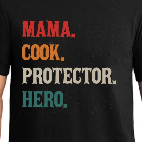 Mama Cook Protector Hero Mom Mama Chef Cooker Profession Gift Pajama Set