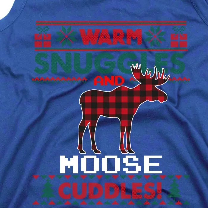 Moose Christmas Pajama Gift Moose Ugly Christmas Sweater Great Gift Tank Top