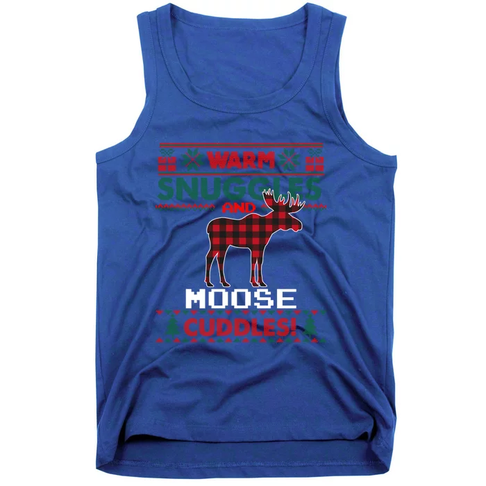 Moose Christmas Pajama Gift Moose Ugly Christmas Sweater Great Gift Tank Top