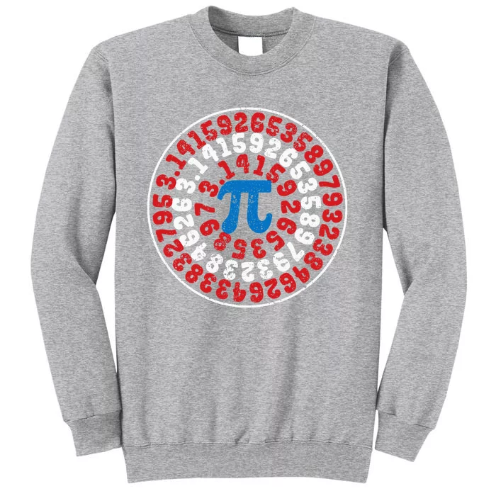 Mathematician Captain Pi Superhero Math Nerd Geek Pi Day Tall Sweatshirt