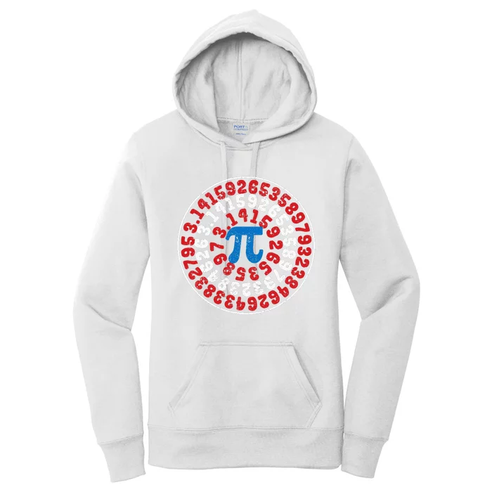 Mathematician Captain Pi Superhero Math Nerd Geek Pi Day Women's Pullover Hoodie