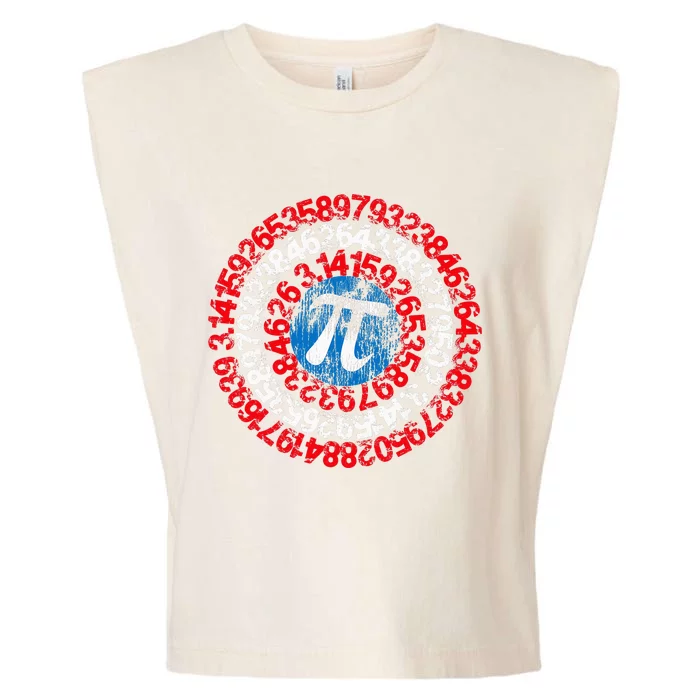 Mathematician Captain Pi Superhero Math Nerd Geek Pi Day Garment-Dyed Women's Muscle Tee