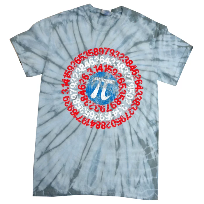 Mathematician Captain Pi Superhero Math Nerd Geek Pi Day Tie-Dye T-Shirt