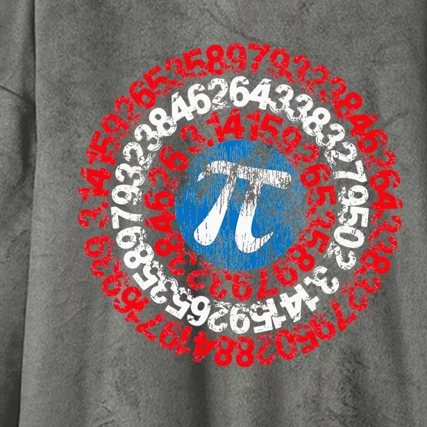 Mathematician Captain Pi Superhero Math Nerd Geek Pi Day Hooded Wearable Blanket