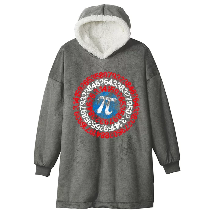 Mathematician Captain Pi Superhero Math Nerd Geek Pi Day Hooded Wearable Blanket