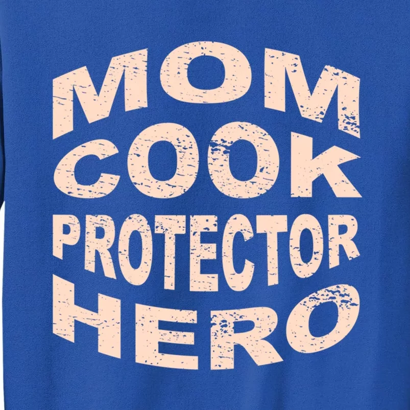 Mom Cook Protector Hero Mom Profession Superhero Chef Gift Tall Sweatshirt