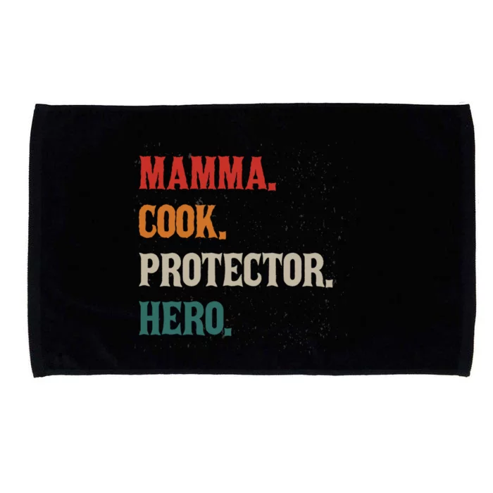 Mamma Cook Protector Hero Mom Mama Chef Cooker Profession Gift Microfiber Hand Towel