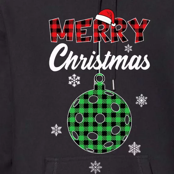 Merry Christmas Pickleball Premium Hoodie