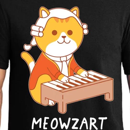 Meowzart Cat Pun Classical Music Piano Funny Pajama Set