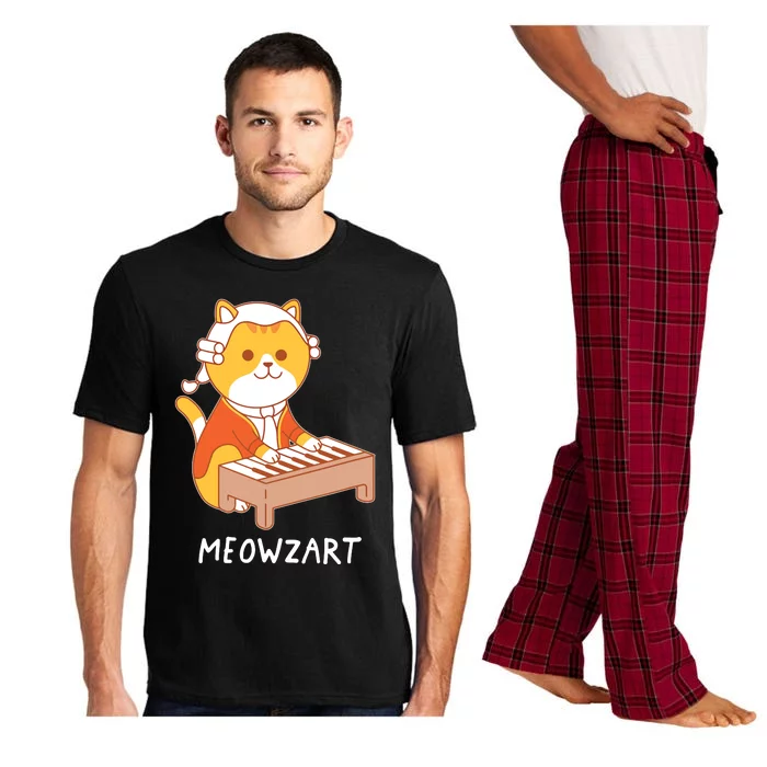 Meowzart Cat Pun Classical Music Piano Funny Pajama Set